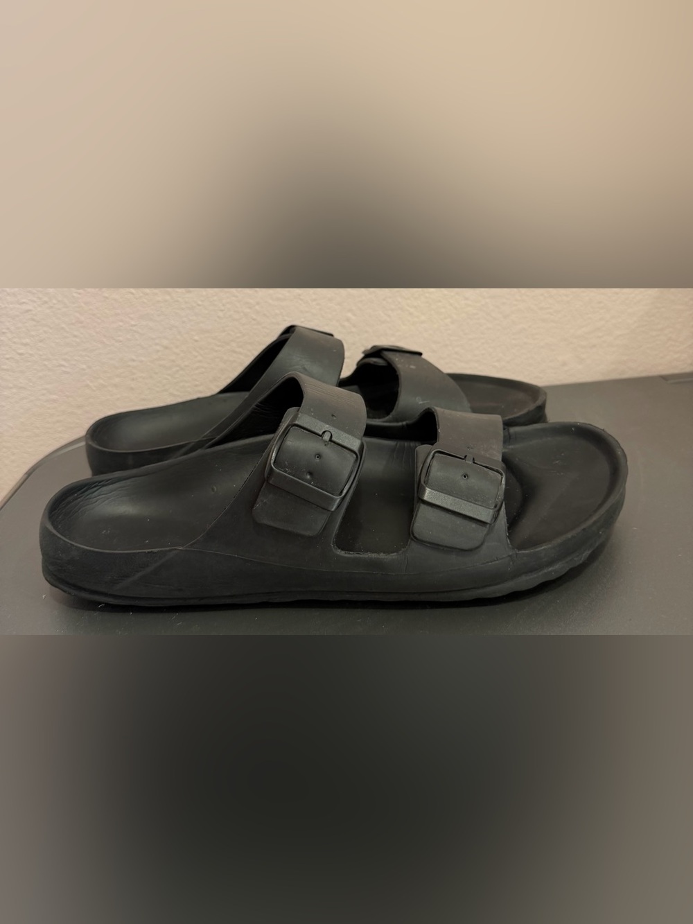 Black Slide Sandals - Lightweight & waterproof